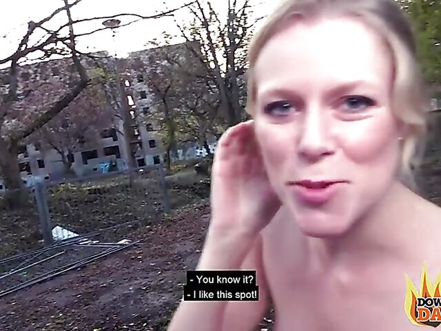 Public fuck with tattooed slut Claudia Swea aka Claudia Bitch