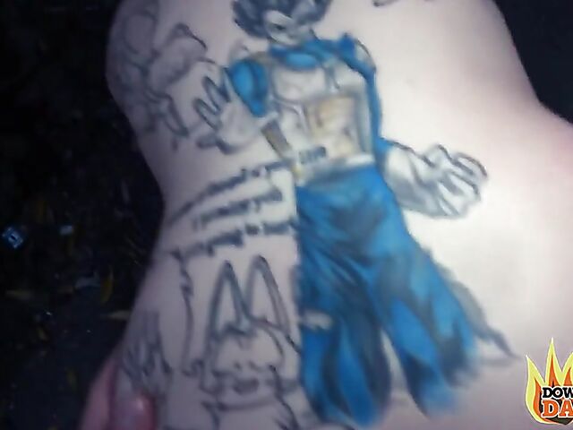 Public fuck with tattooed slut Claudia Swea aka Claudia Bitch