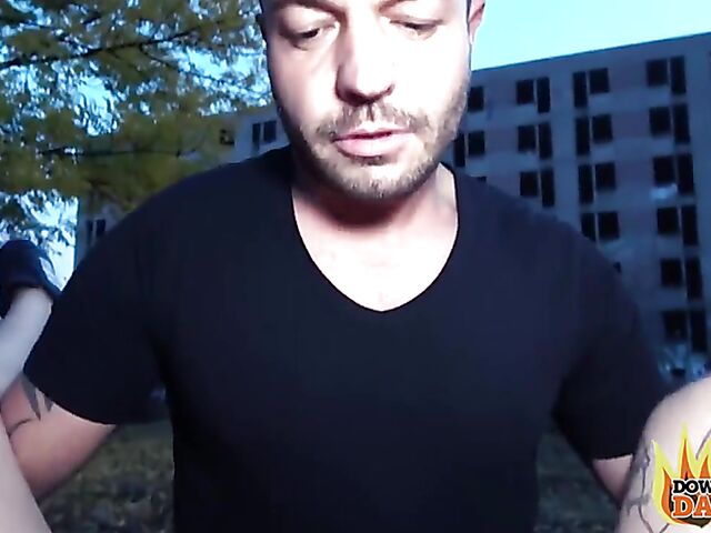 Public fuck with tattooed slut Claudia Swea aka Claudia Bitch