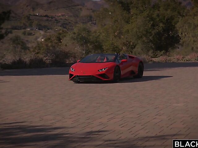 Interracial sex on set with hot babe Kenzie Anne