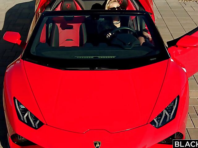 Interracial sex on set with hot babe Kenzie Anne