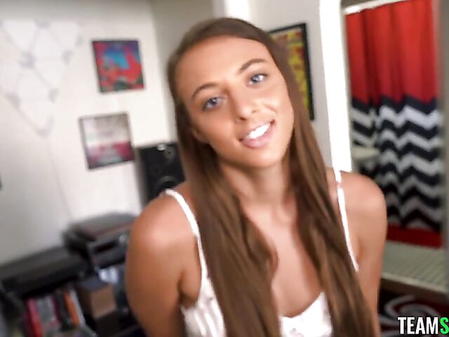 Naughty natural girl Gia Derza having sex POV style