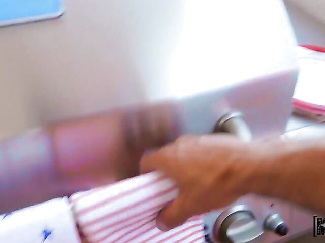 Ava Sinclaire - Blonde teen anal Independence Day BBQ on the balcony