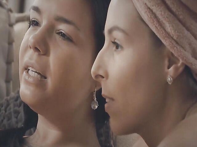 Sensual lesbian lovers Sofia Lee and Antonia Sainz