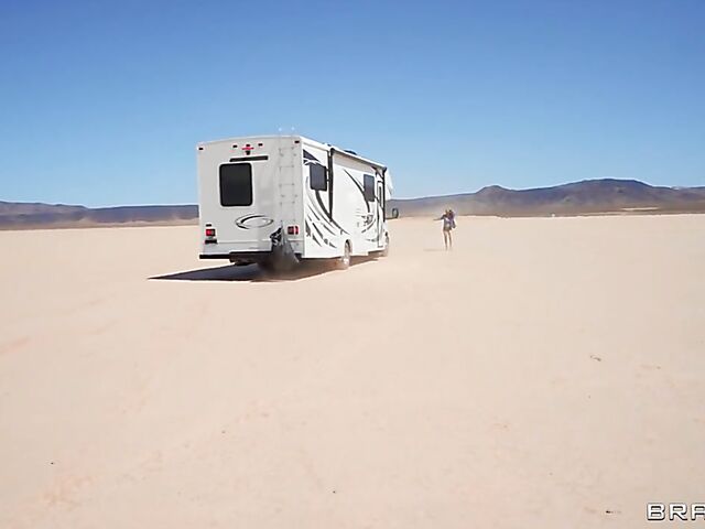 Trailer fuck in the desert with big titted MILF pornstar Alexis Fawx