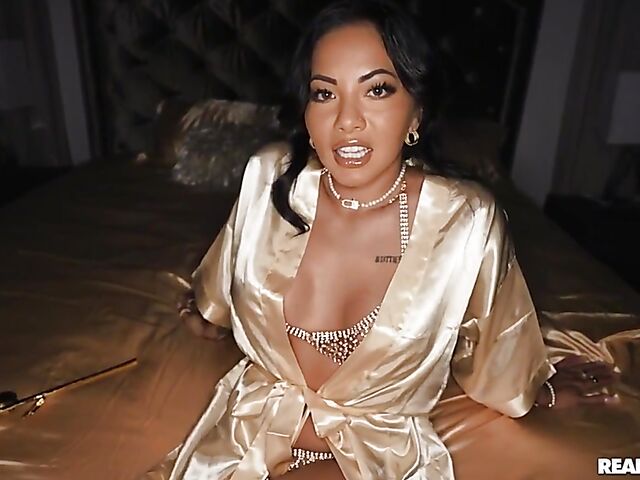 Exotic hot babe Morgan Lee is crazy about Interracial sex