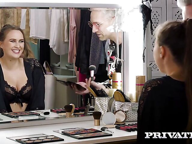 FFM anal with lingerie models Stacy Cruz and Venera Maxima