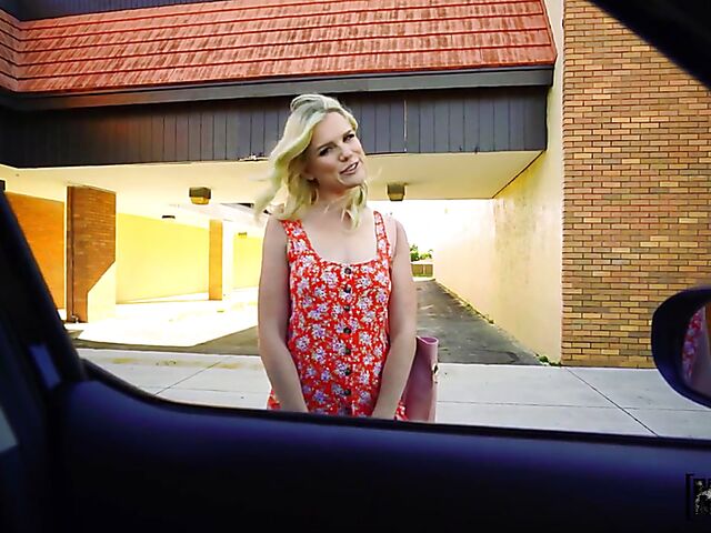 Blue-eyed blonde Nikki Sweet gets picked up and fucked in Mofos POV porn video
