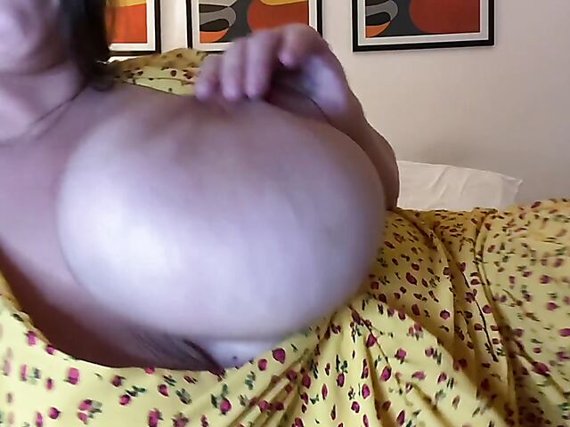 Leanne Crow drinks champagne and flaunts her humongous tits