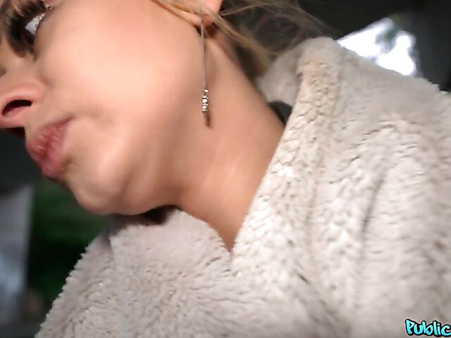 Rubi Rico flashes her boobs in public and has sex for cash POV