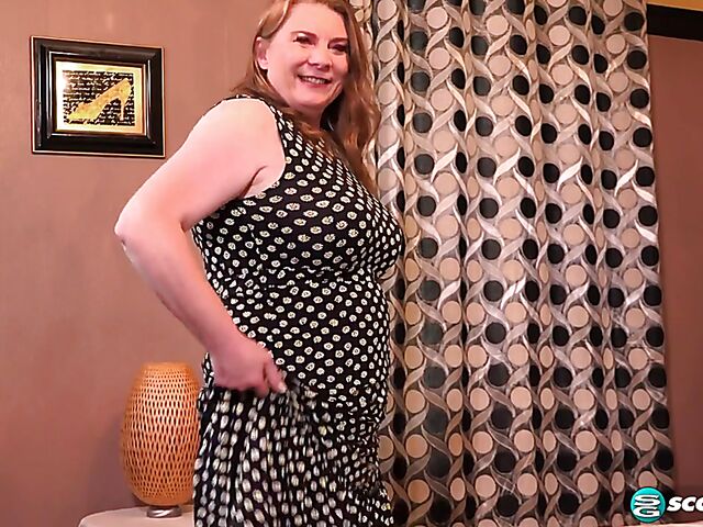 Dirty talk mature lingerie and dildo solo with Rachel