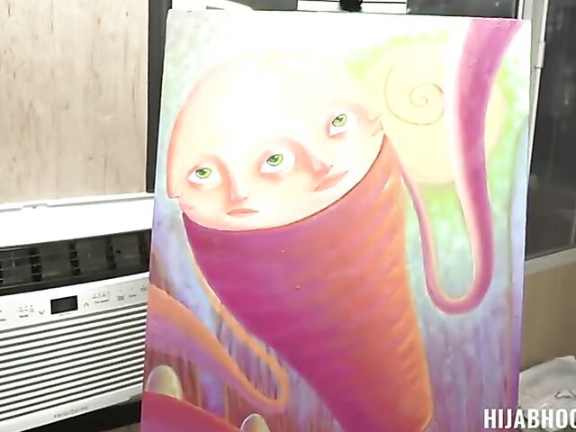 POV hijab sex with exotic stepsister Dania Vegax