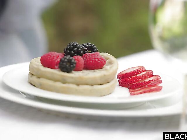 Jane Rogers - Natural redhead BBC passion by the pool on vacation