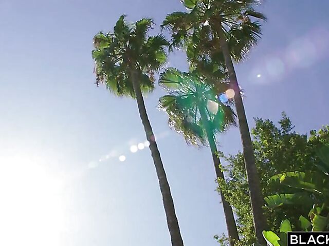 Jane Rogers - Natural redhead BBC passion by the pool on vacation