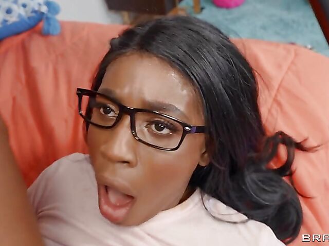 Nicole Kitt - Ebony girl white guy interracial bunk bed affair