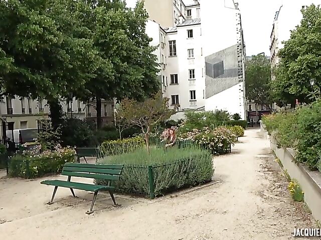 Rhia - French redhead anal banged in the kitchen