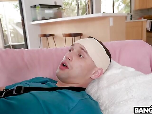 Violet Myers - In-home nurse with big natural tits for a lucky guy