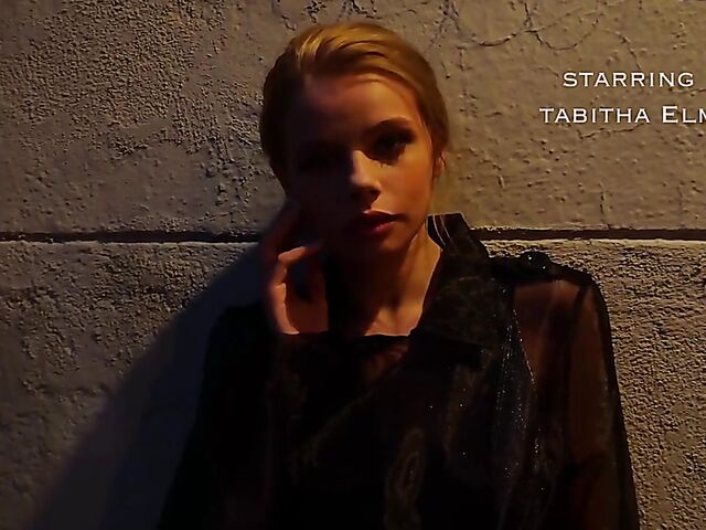 Erotic solo in black boots with Tabitha Elm