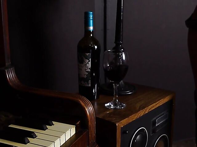 Erotic solo in black boots with Tabitha Elm