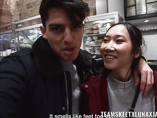 Luna and James POV sex tape from Barcelona