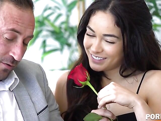 Ginebra Bellucci - Interracial anal threesome with a hairy babe in stockings