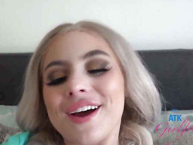 Blonde haired Aria Banks' POV fuck video