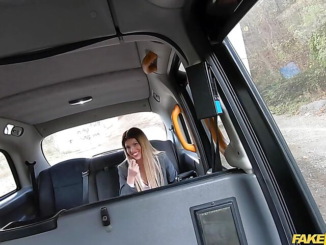 Good car fuck in a taxi with Macarena Lewis
