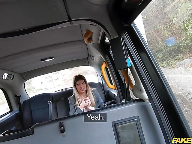 Good car fuck in a taxi with Macarena Lewis