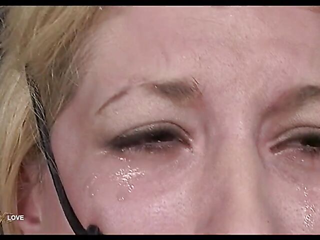 Pretty slave blonde bondage and punishment featuring Cowgirl