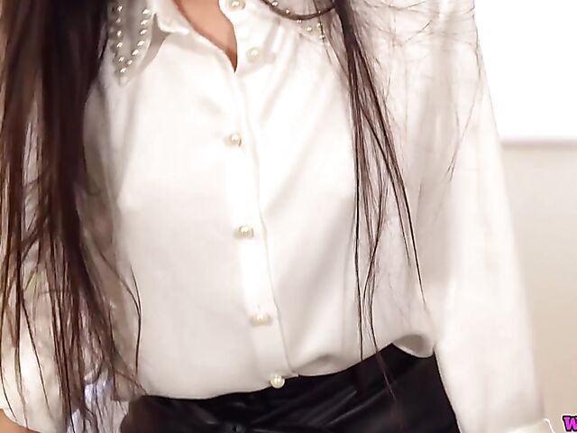 Asian JOI in the office with naughty businesswoman Louisa Lu