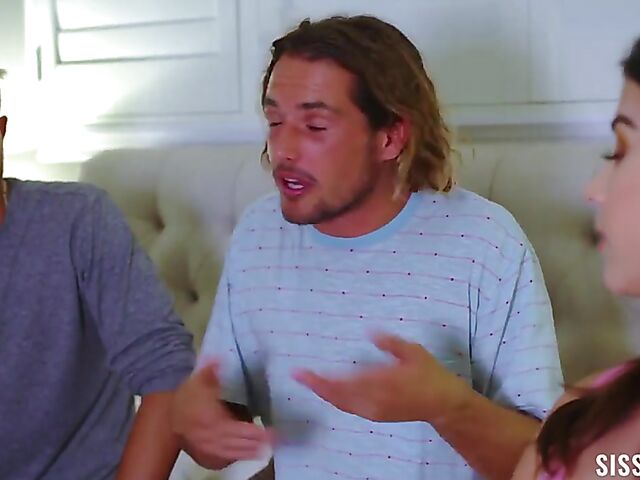 Stepsister swap and teen foursome with Kylie Rocket and Lily Larimar