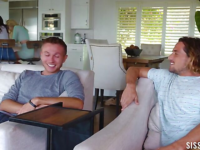 Stepsister swap and teen foursome with Kylie Rocket and Lily Larimar