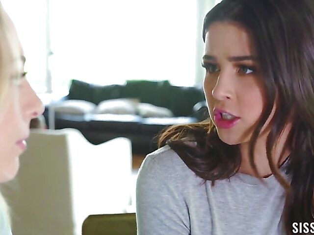 Stepsister swap and teen foursome with Kylie Rocket and Lily Larimar