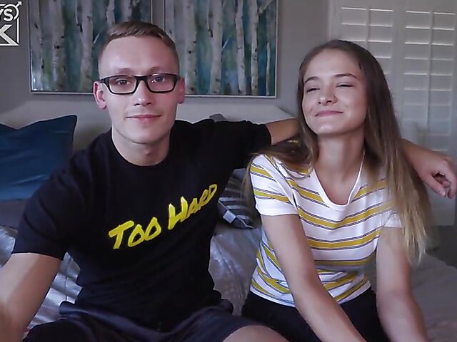 A cute girl and a hot guy doing porn for women