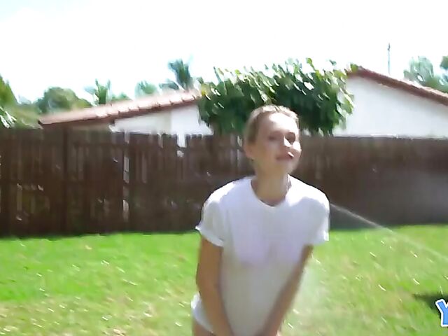 Short hair teen Alicia Williams gets a good pussy pounding