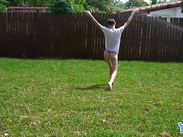 Short hair teen Alicia Williams gets a good pussy pounding