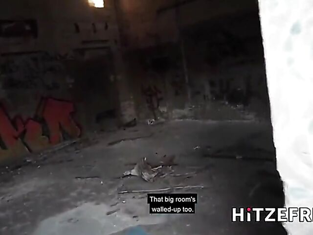 Busty slut Candy Alexa loves getting screwed in abandoned places