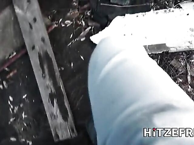 Busty slut Candy Alexa loves getting screwed in abandoned places