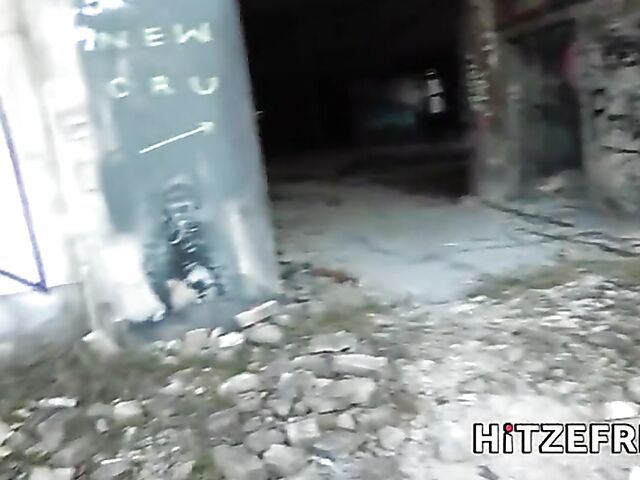 Busty slut Candy Alexa loves getting screwed in abandoned places