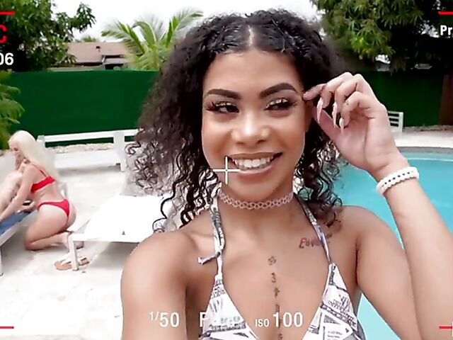 Interracial 3 girls 1 guy 4some with Emma Sirus, Jeni Angel and Lana Sharapova