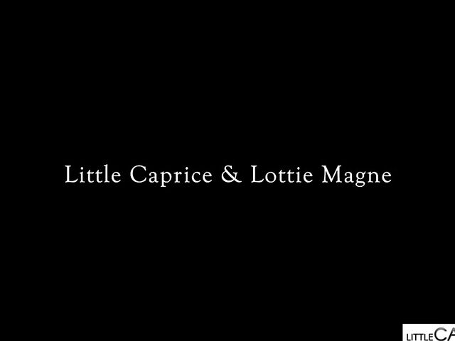 Little Caprice lesbian sensual session with redheaded Lottie Magne