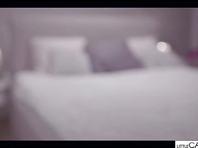 Little Caprice lesbian sensual session with redheaded Lottie Magne