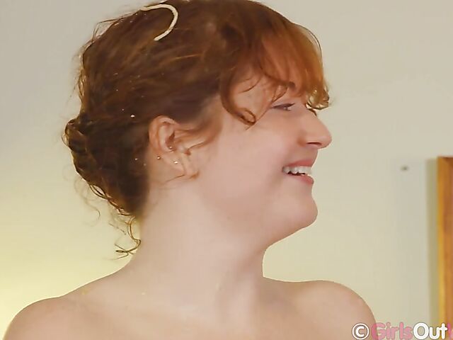 Big tits redhead trio Emberley, Laney Day and Nova Hawthorne interviewed naked