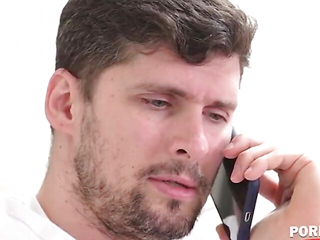 Hot euro DP in the bathroom with Victoria Daniels