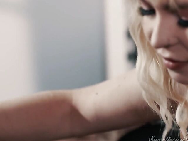 Blonde lesbians Nikki Sweet and Lilly Bell are hungry for each other