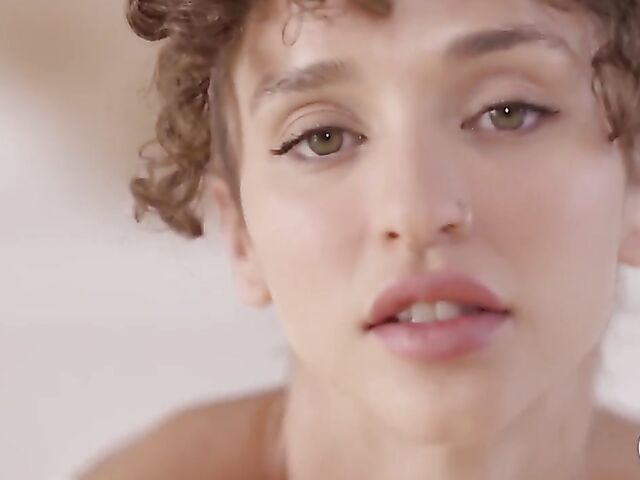 Breakfast in bed and romantic sex of interracial couple Geisha Kyd and Jesus Reyes