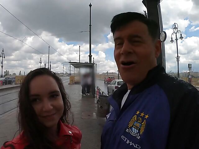 Pretty brunette with natural boobs Jessie Clark gets picked up and pounded for Immoral Live