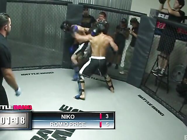 Wrestling fuck madness with hot Battle Bang members  Ann Marie Rios, Amy Brooke and Sophie Dee
