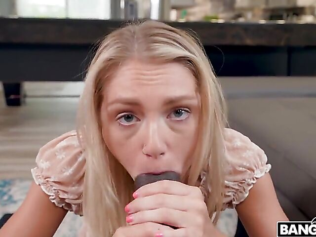 Petite blonde girl Payton Avery and BBC POV