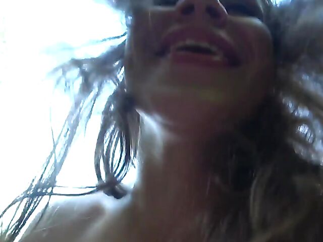 Russian couple Julia and Gleb filming their summertime outdoor sex